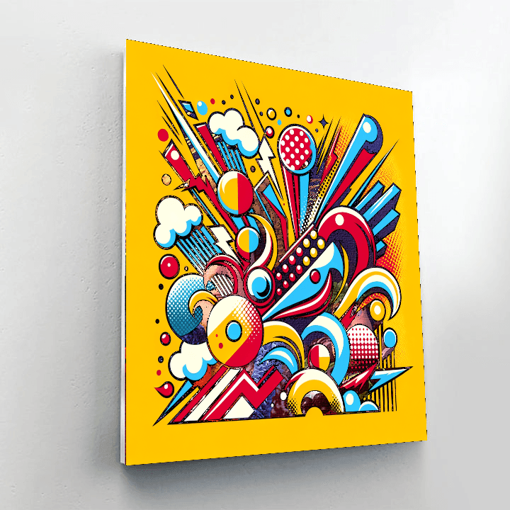 Retro Pop Art Twist DIY Paint By Numbers