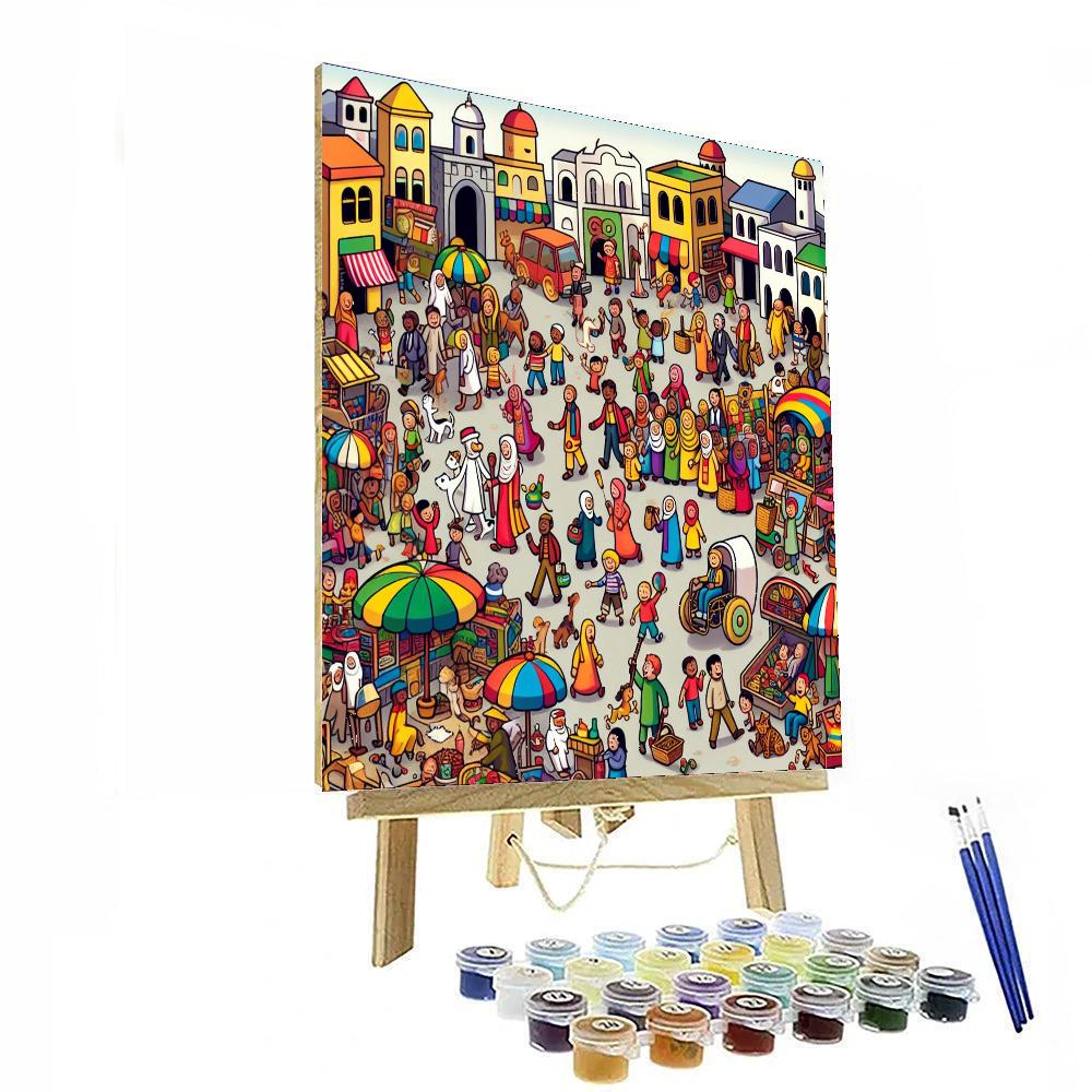 Busy Town Adventure Paint By Numbers