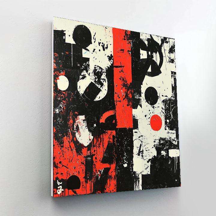 Banksy Inspired Fragmented Ideologies  Paint By Color