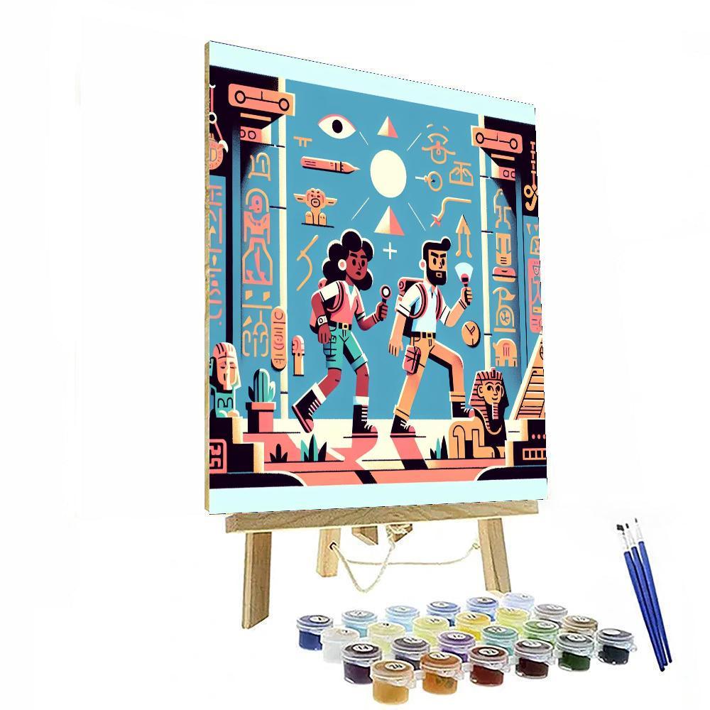Ancient Temple Expedition Painting Number Kit