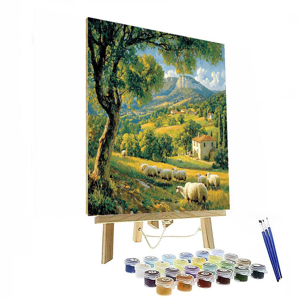 Jean-François Millet Inspired Romantic Pastoral Scene  Paint By Numbers