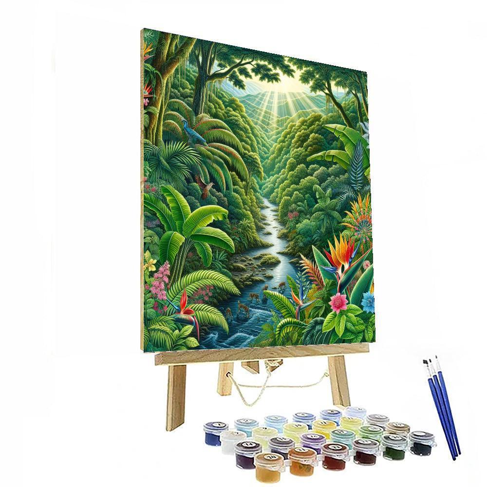 Botanical Jungle Retreat Painting By Numbers Kit