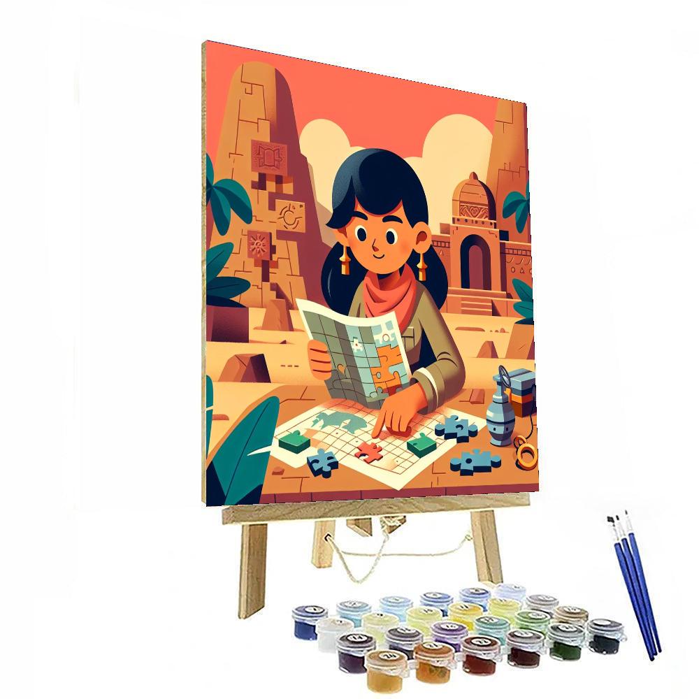Explorer's Quest Paint By Numbers Art
