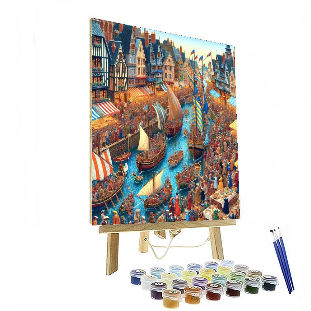 Harbor Festival - France Painting Number Kit