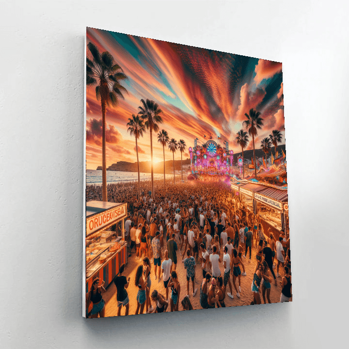 Festival Internacional De Benicàssim - Benicàssim, Spain Painting Number Kit