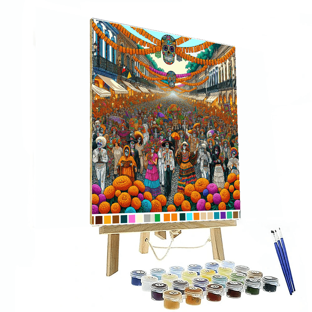 Dia De Los Muertos - Usa DIY Paint By Numbers