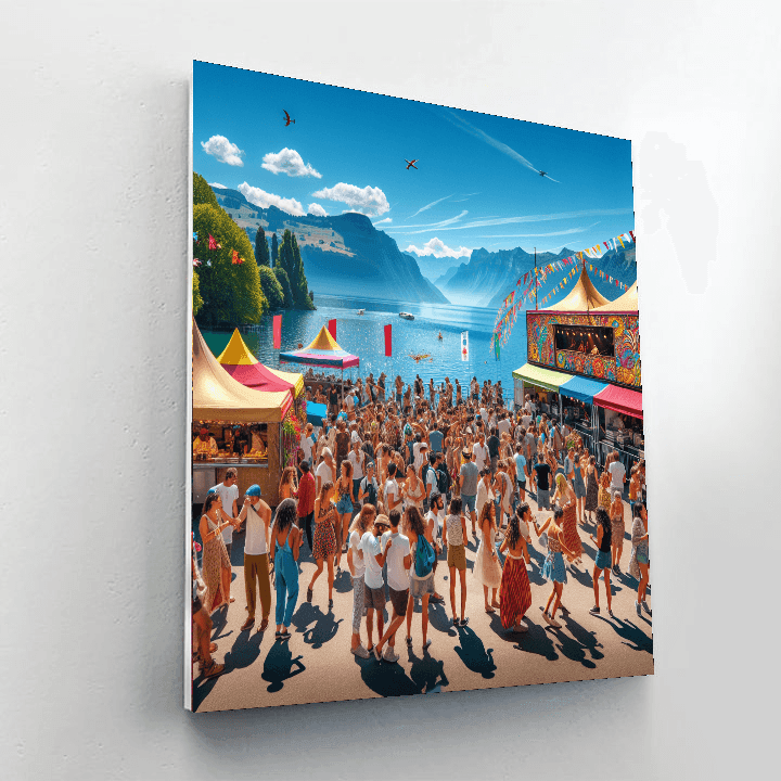 The Montreux Jazz Festival - Switzerland Paint By Numbers Kits