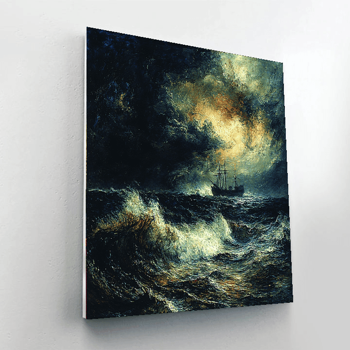 J.M.W. Turner Inspired Turner's Stormy Sea  Painting By Numbers Kit