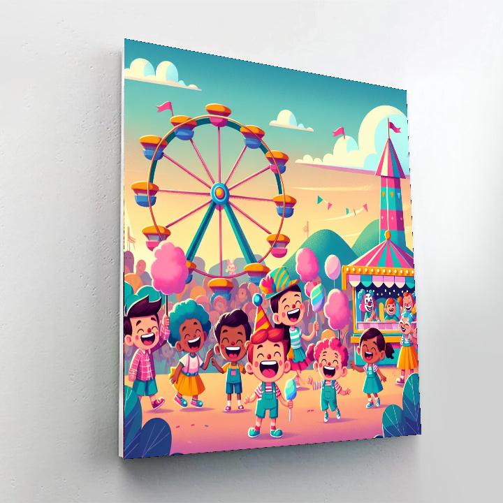 Fun Fair Festival Number Painting