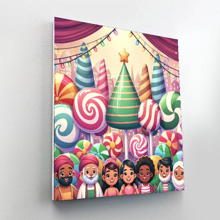 Magical Adventure In Candyland Number Painting
