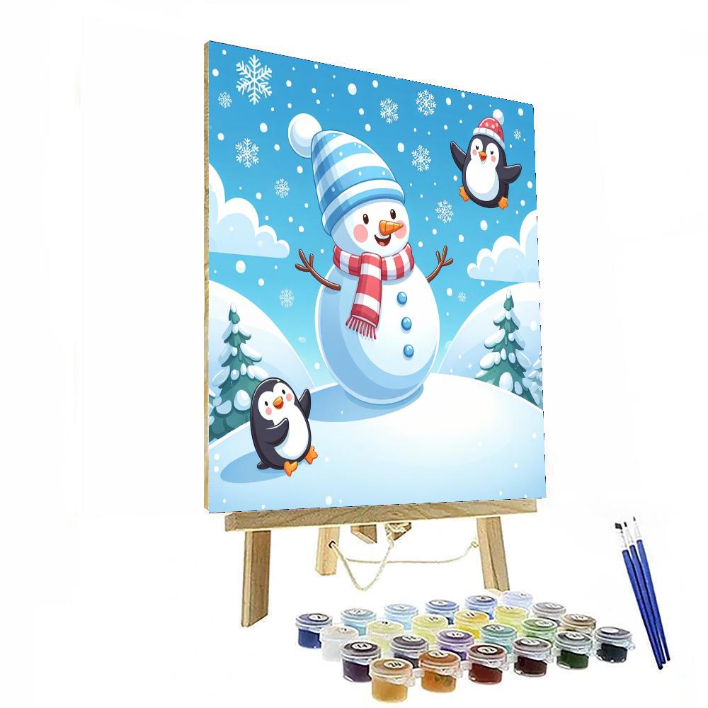 Cozy Winter Scene Paint By Numbers Kits