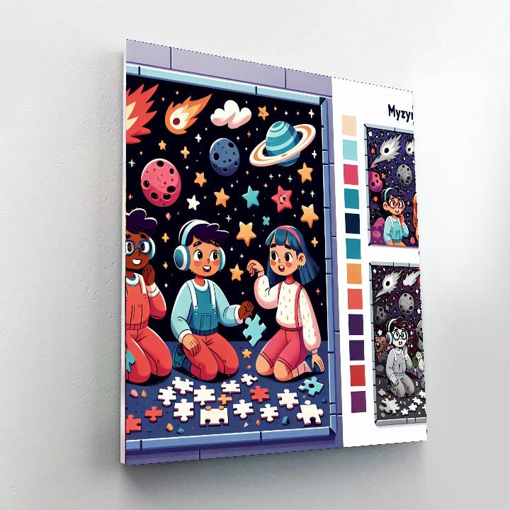 Astral Puzzle Expedition Paint By Number