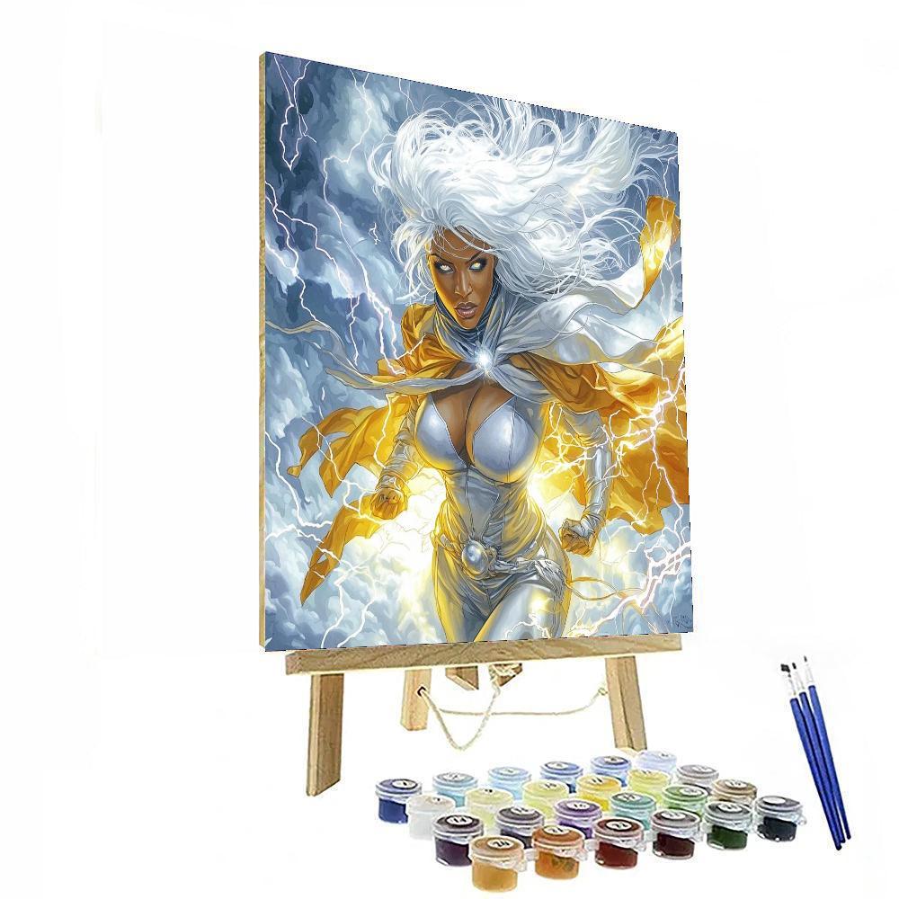 Halle Berry: The Epitome Of Strength As Storm Paint By Numbers Kits