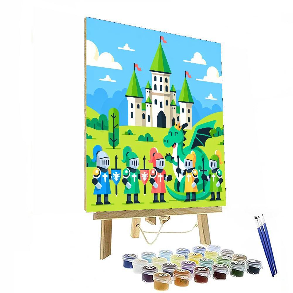 Castle And Dragon Tale DIY Paint By Numbers
