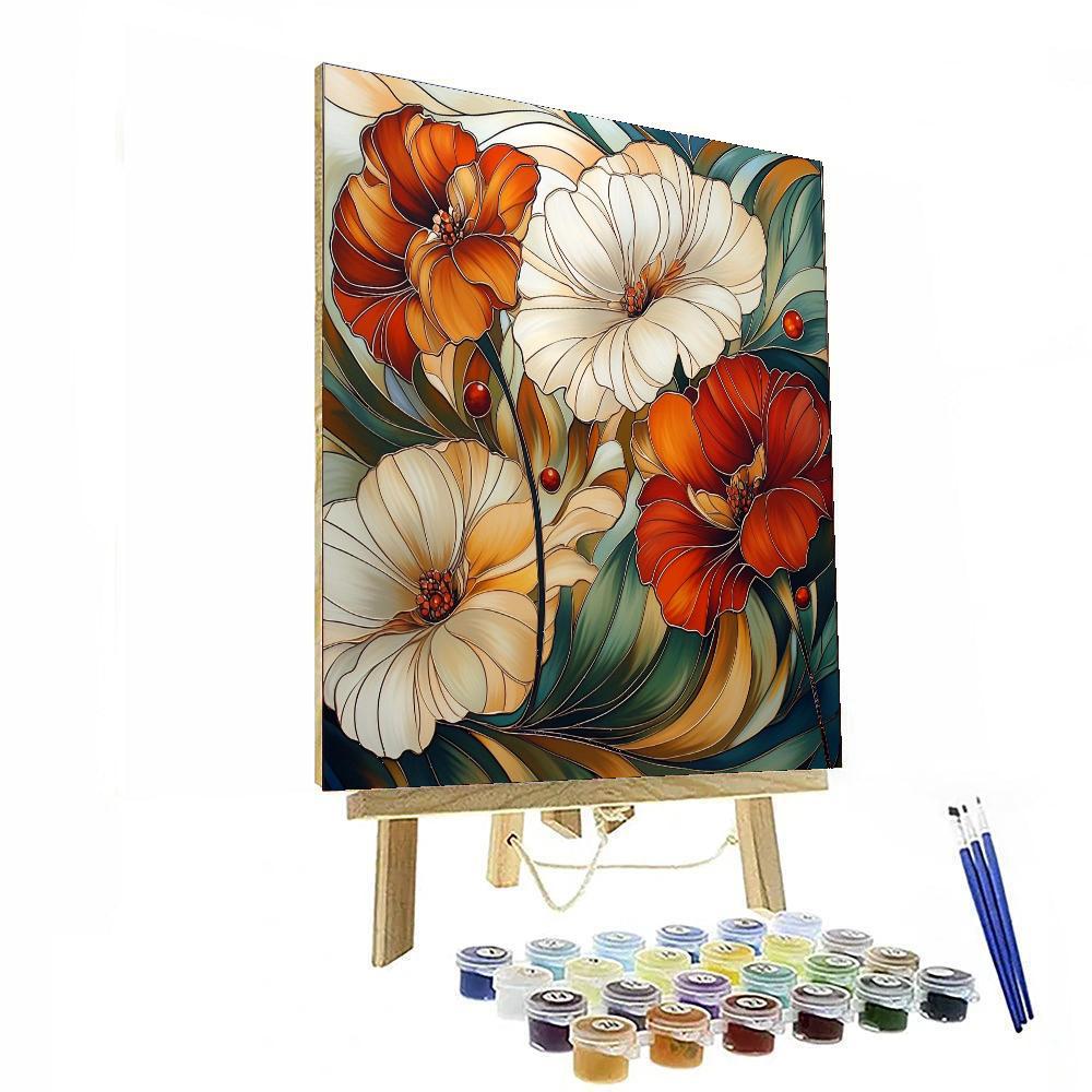 Alphonse Mucha Inspired Dance Of Celestial Petals  Paint By Numbers Kits