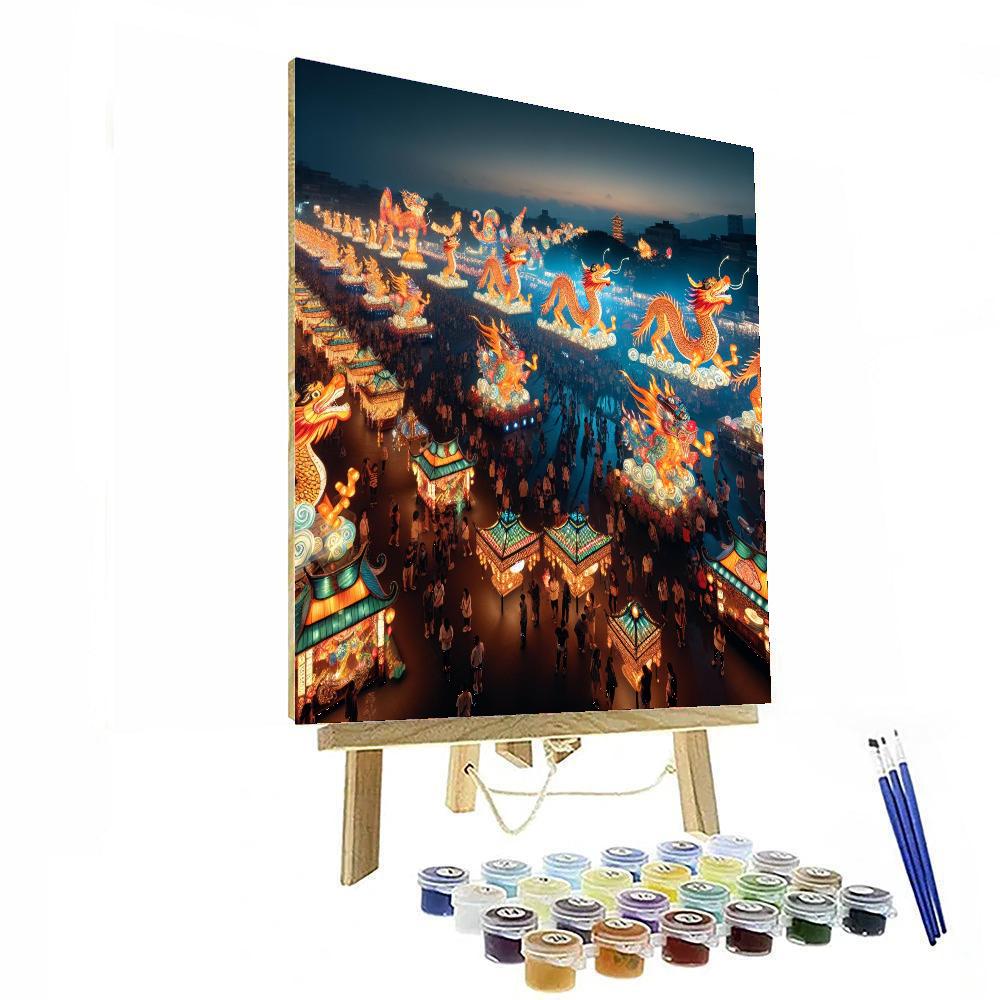 Taiwan Lantern Festival - Chiayi, Taiwan Number Painting