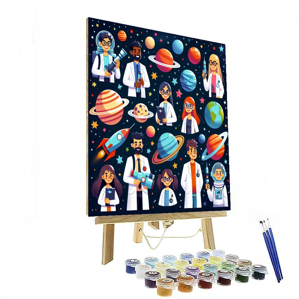 Space Science Expedition DIY Paint By Numbers