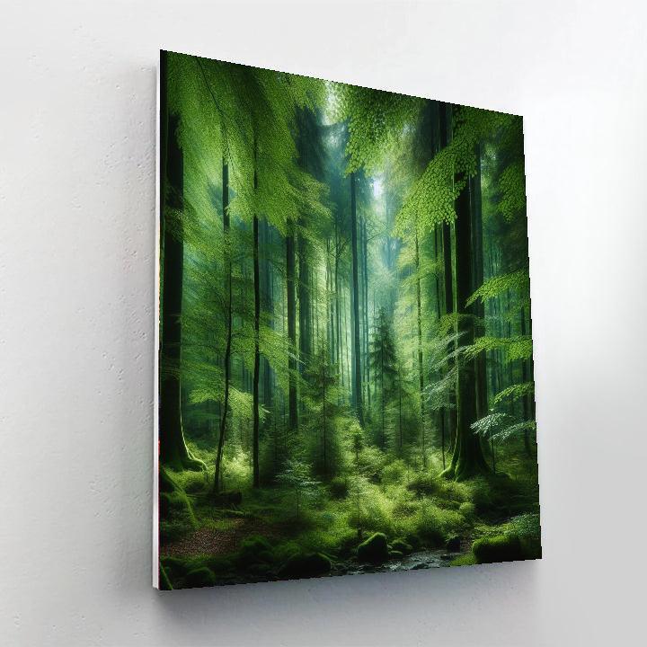 Forest Sanctuary Of Tranquility Paint By Color