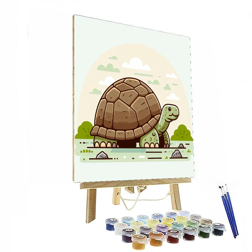 Gentle Giant Galapagos Tortoise Paint By Numbers Art