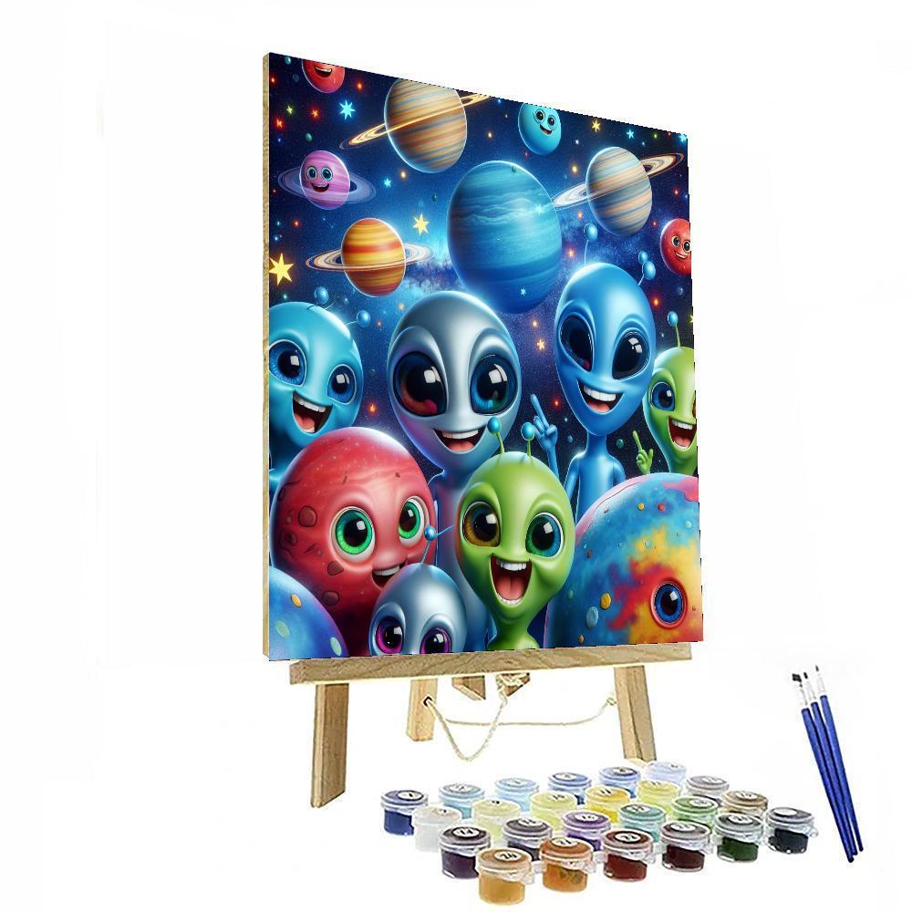 Dazzling Space Quest Paint By Numbers Art