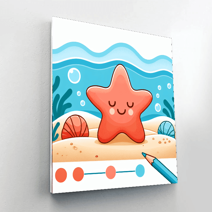 Sociable Starfish Number Painting