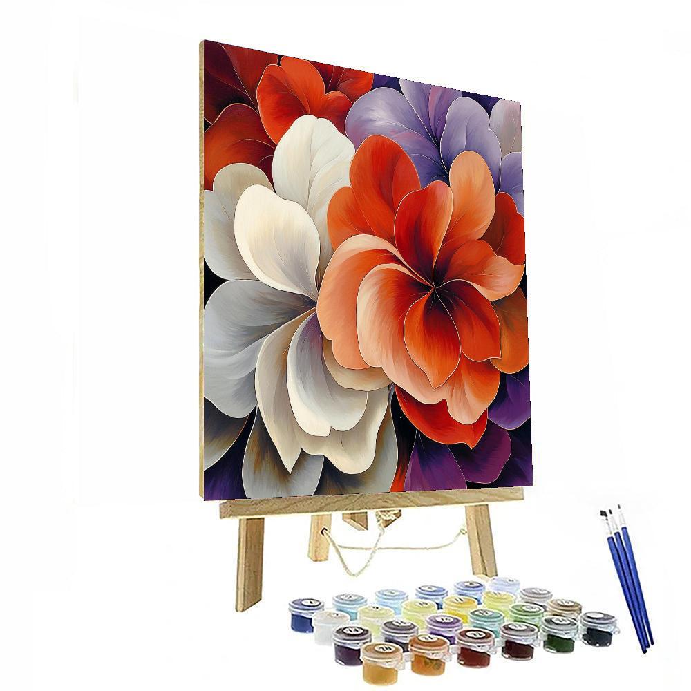 Georgia O'Keeffe Inspired Blossoming Whimsy  Paint By Numbers