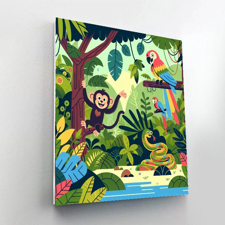 Eco Explorer: Journey Into The Jungle Number Painting