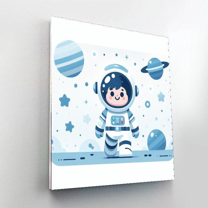Courageous Astronaut Journey Paint By Color