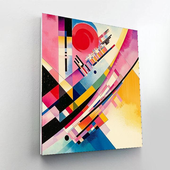 Wassily Kandinsky Inspired Futuristic Urban Landscape  Numbered Painting Kits