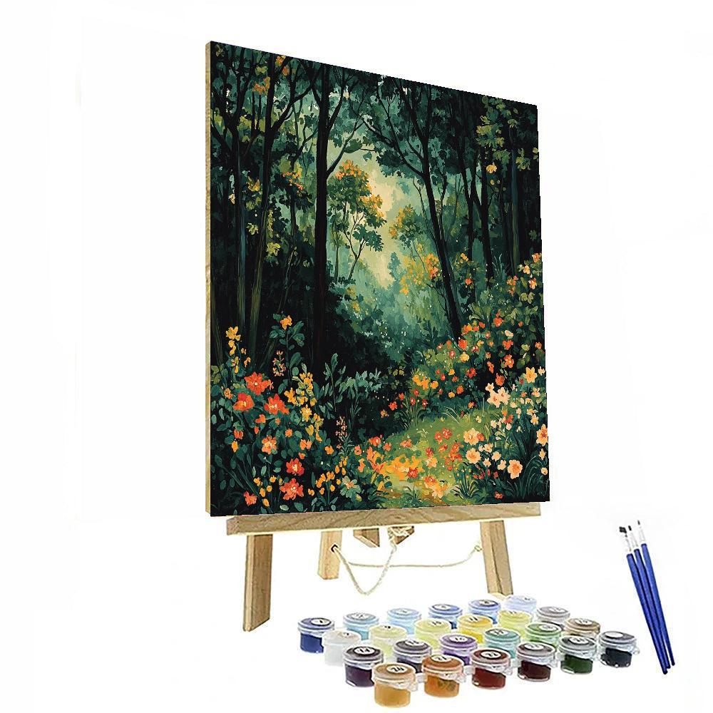 Frida Kahlo Inspired Mysteries Of The Forest  Painting Number Kit
