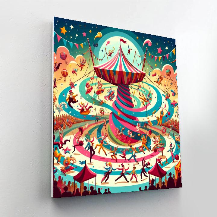 Circus Extravaganza Show Painting By Numbers Kit