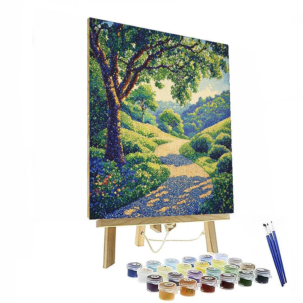 Georges Seurat Inspired Windswept Wonder  Paint By Number