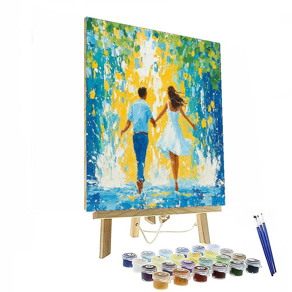 Playful Splash Number Painting