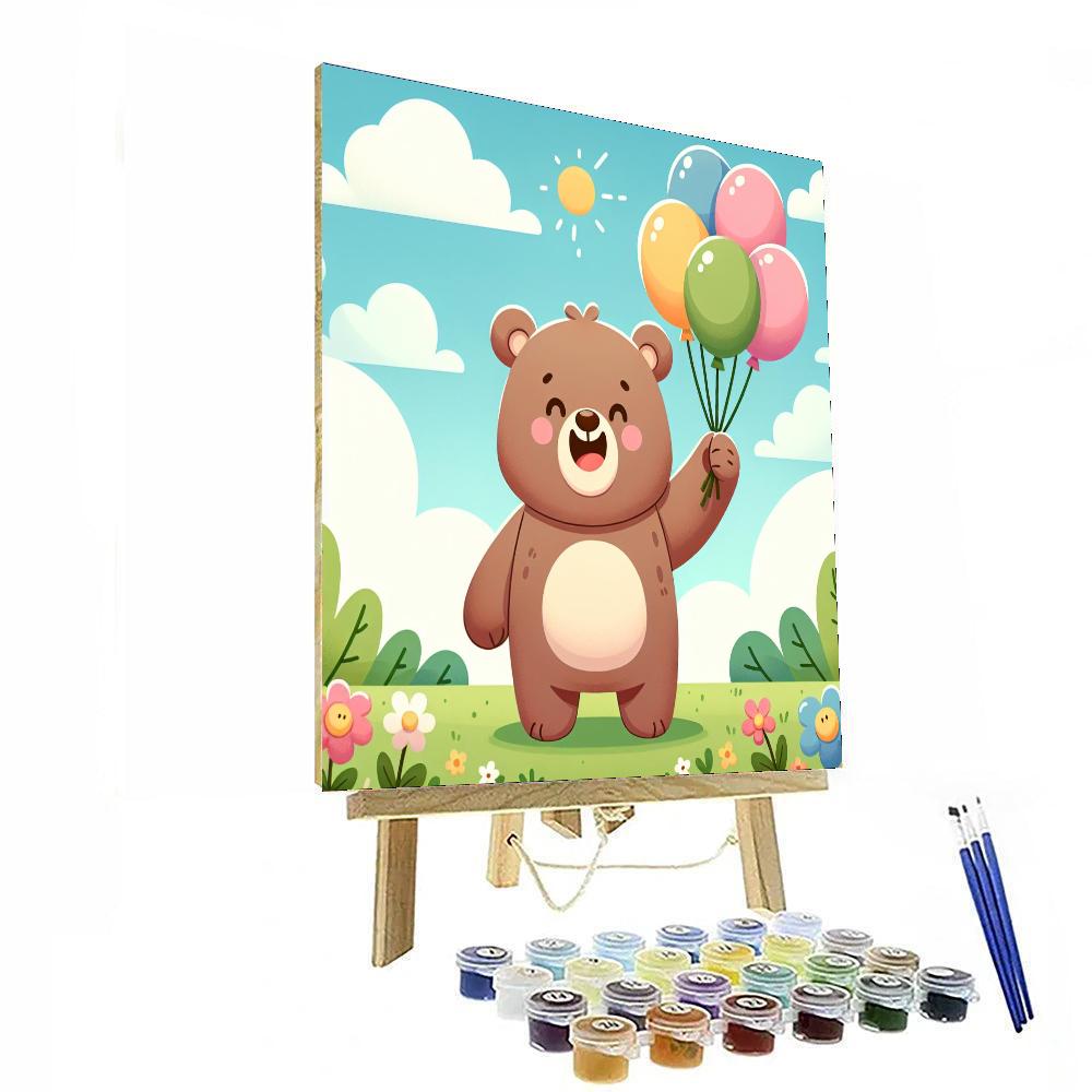 Joyful Bear Paint By Number