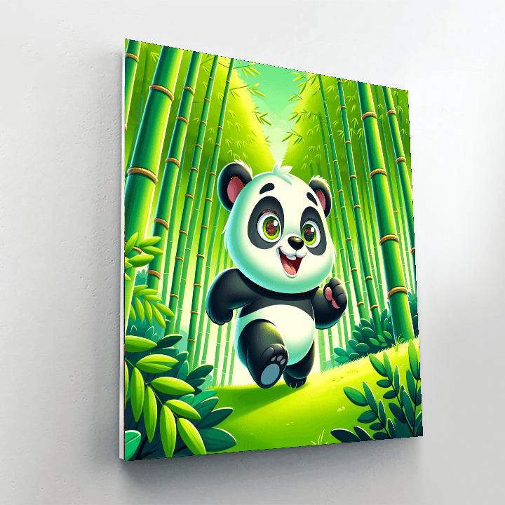 Playful Panda Adventure DIY Paint By Numbers