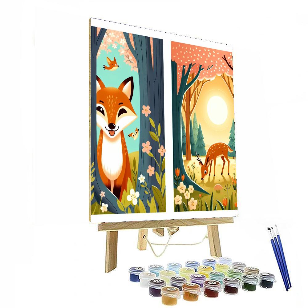 Woodland Friends Adventure Numbered Painting Kits