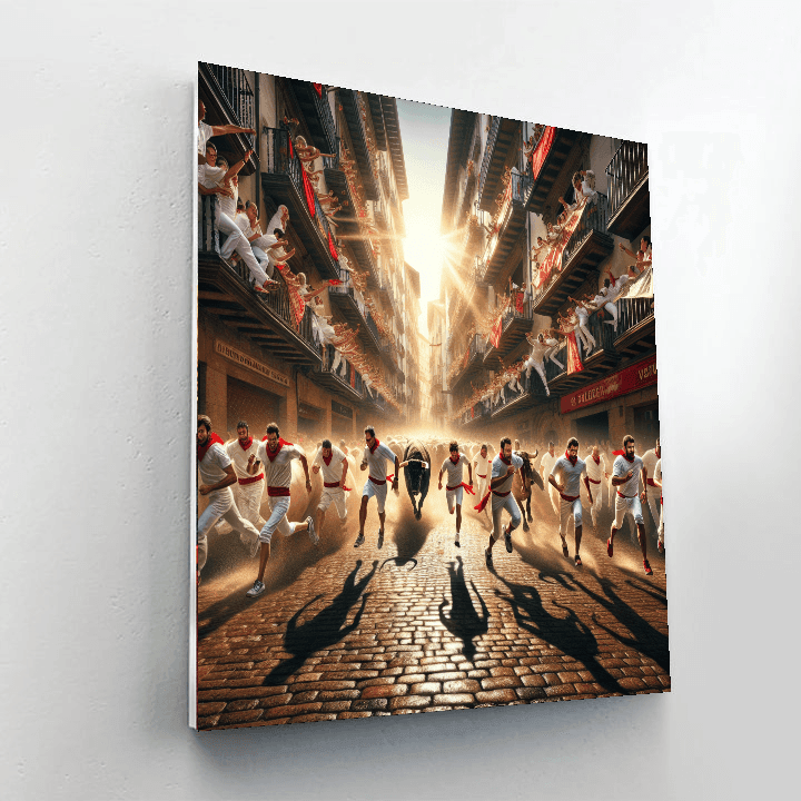 San Fermín - Running Of The Bulls - Spain Paint By Numbers Kits
