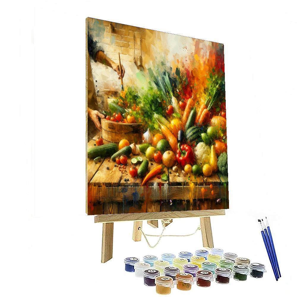 Culinary Odyssey Delight Numbered Painting Kits