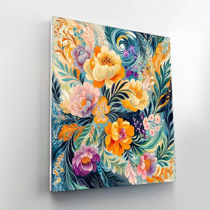 Alphonse Mucha Inspired Blossoming Whirlwind  Painting Number Kit