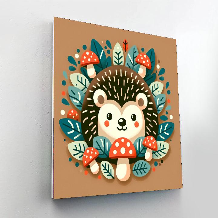 Charming Hedgehog Haven Paint By Color