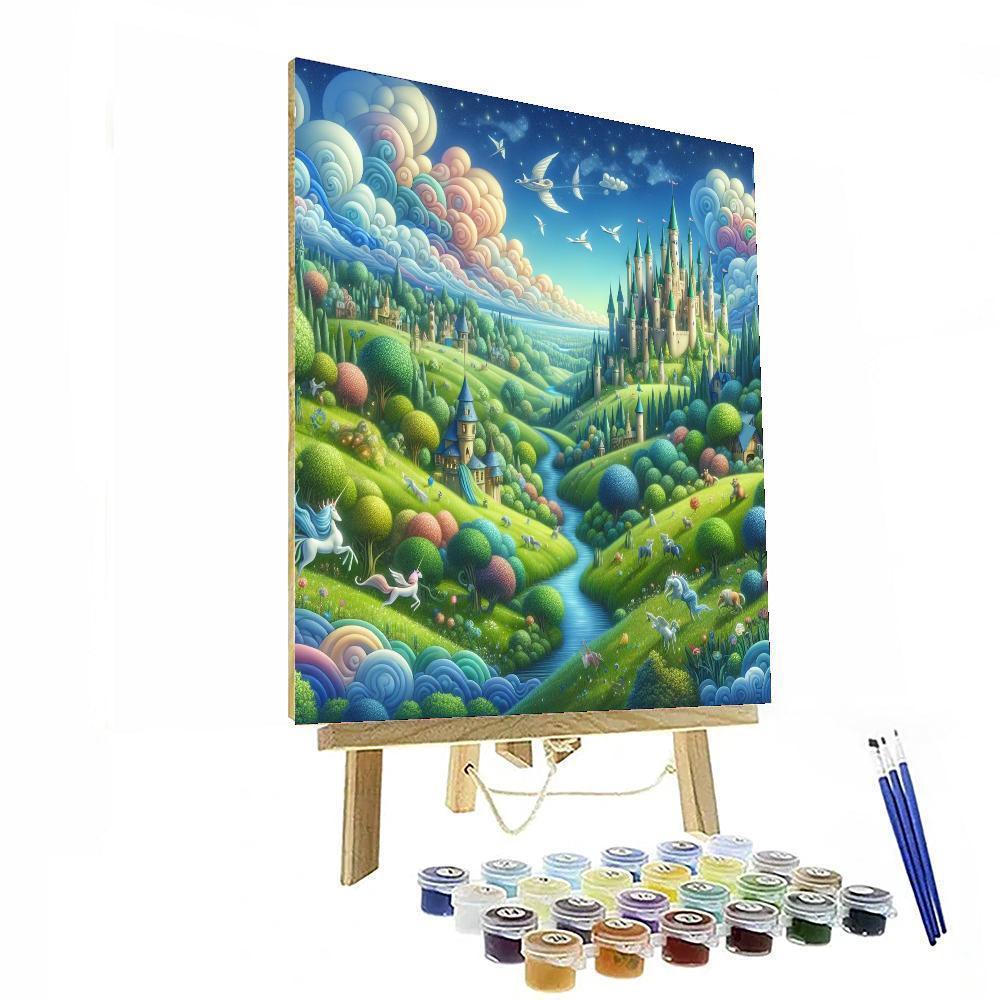 Luminous Fairy Tale Landscape Paint By Numbers Kits