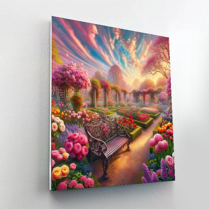 Victorian Spring Delight Paint By Numbers Art