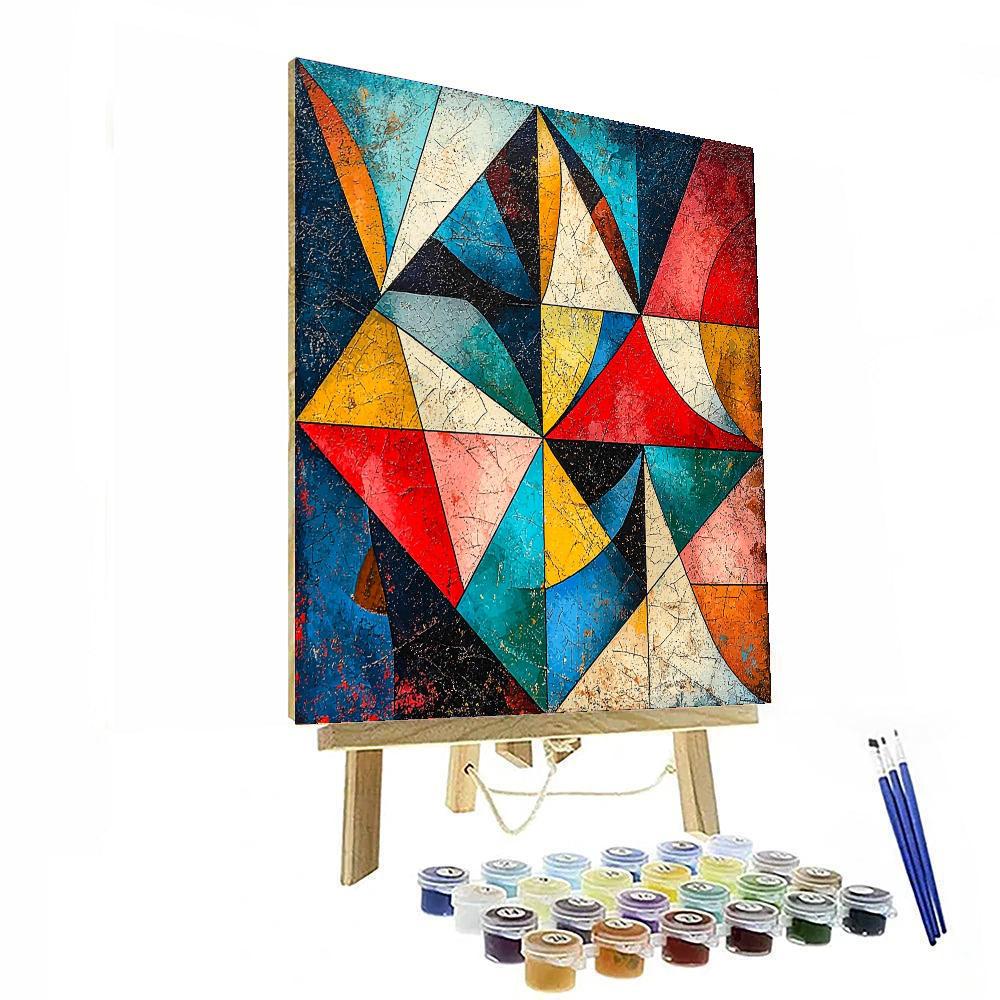 Pablo Picasso Inspired Picasso's Modern Geometry  Painting Number Kit