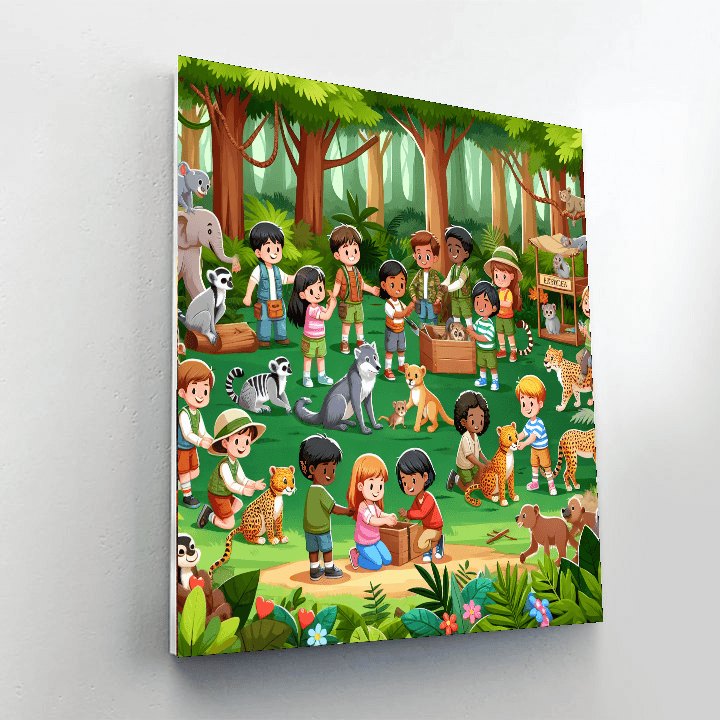 Jungle Rescue Squad Paint By Color