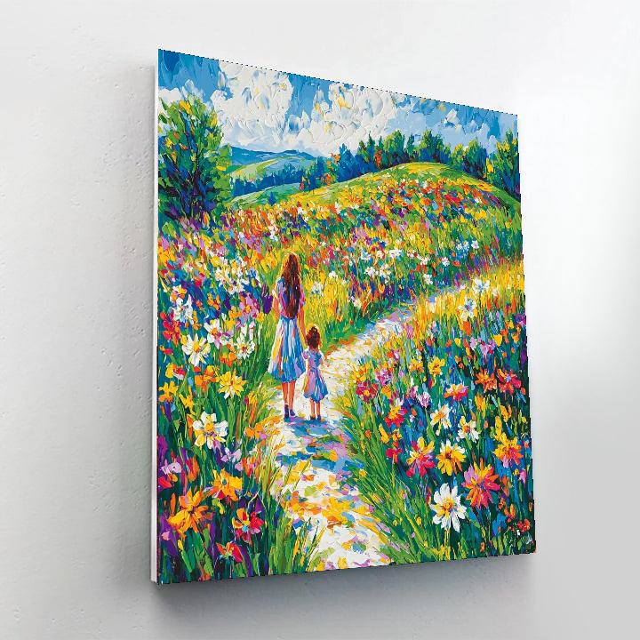 Walk Amongst The Wildflowers Painting Number Kit