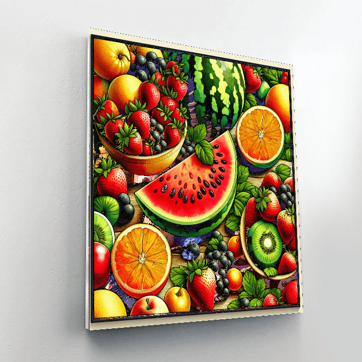 Summer Fruit Fiesta Painting Number Kit