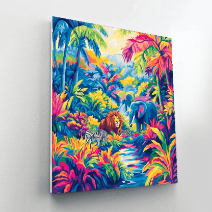 Franz Marc Inspired Golden Safari  Paint By Numbers Kits