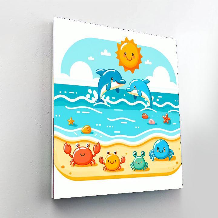 Seaside Splash Paint By Numbers