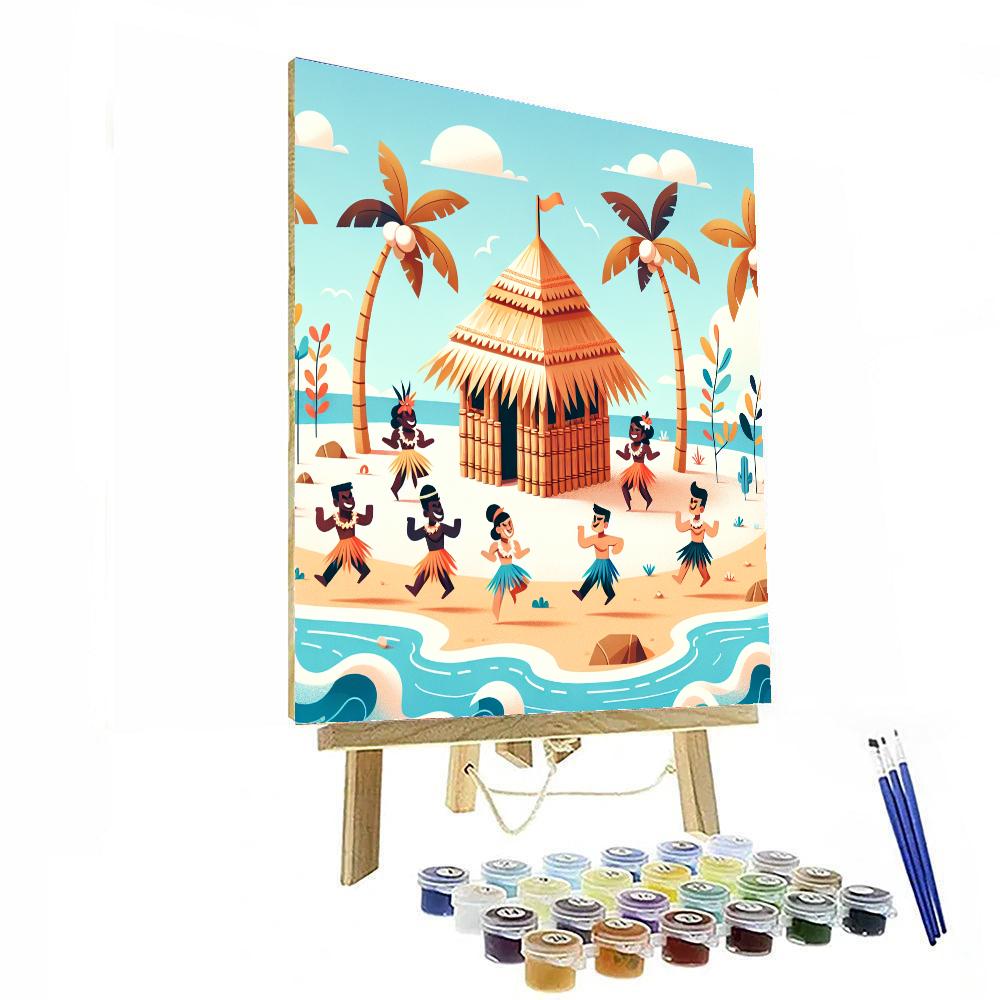 Tropical Tiki Dance Party Paint By Numbers Kits