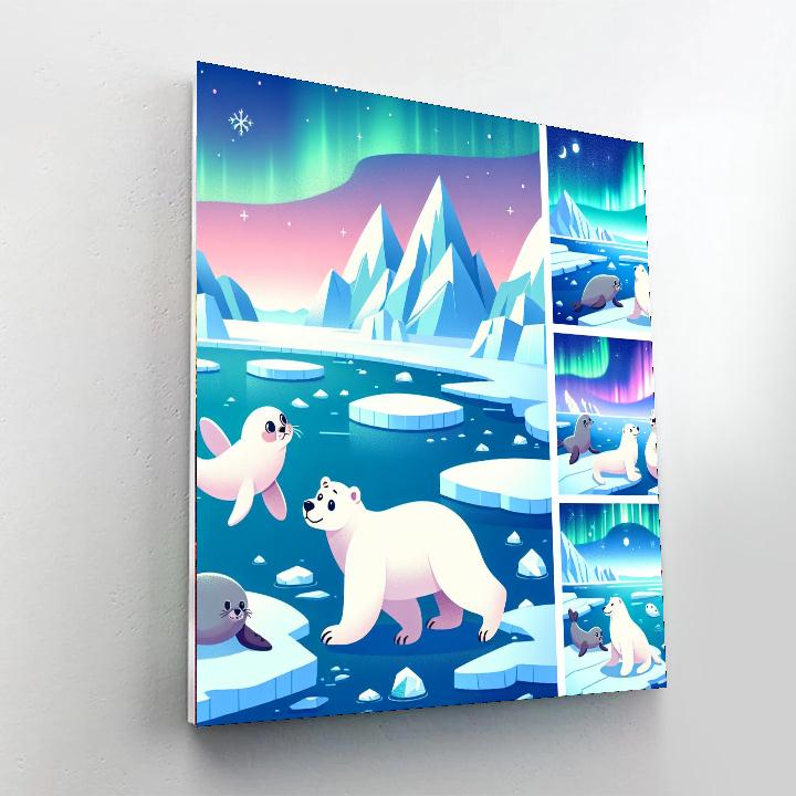 Arctic Wonderland Adventure Painting Number Kit